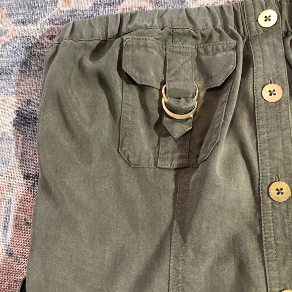 Cache Military Style Button Front Strapless Dress - Picture 8 of 13